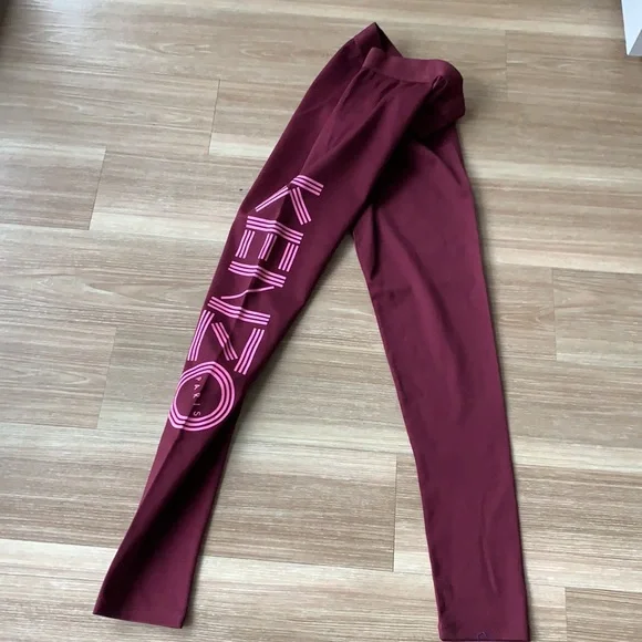COPY - Kenzo Paris burgundy size small yoga pants leggings - Picture 3 of 11